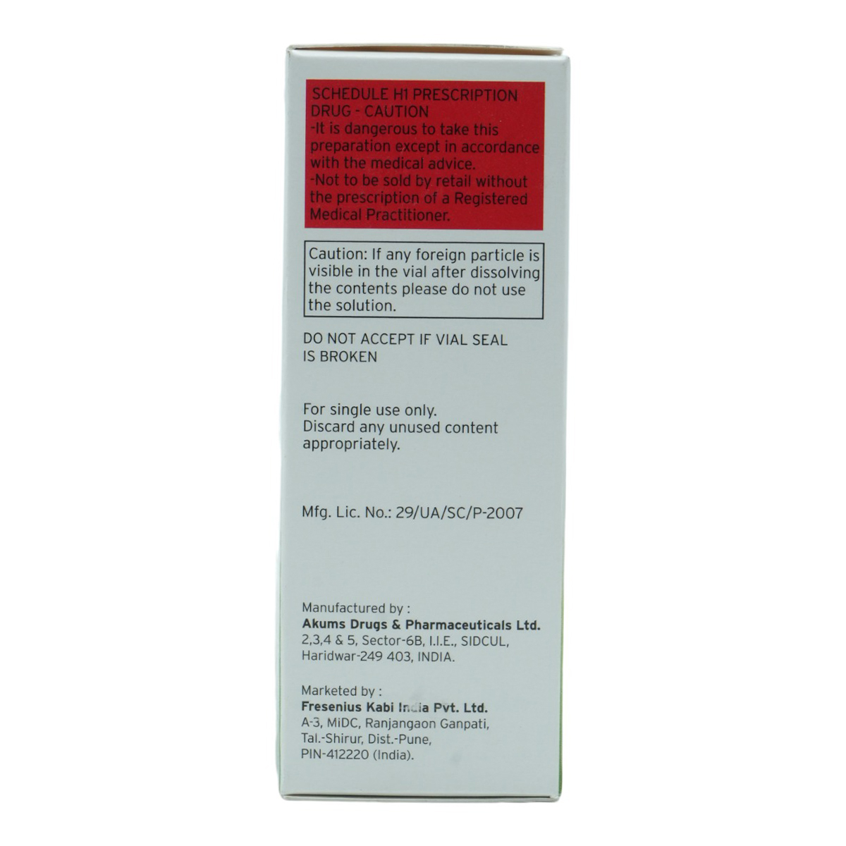 Kabiceftam 3 g Injection 1's, Pack of 1 Kabiceftam 3 g Injection 1's, Pack of 1