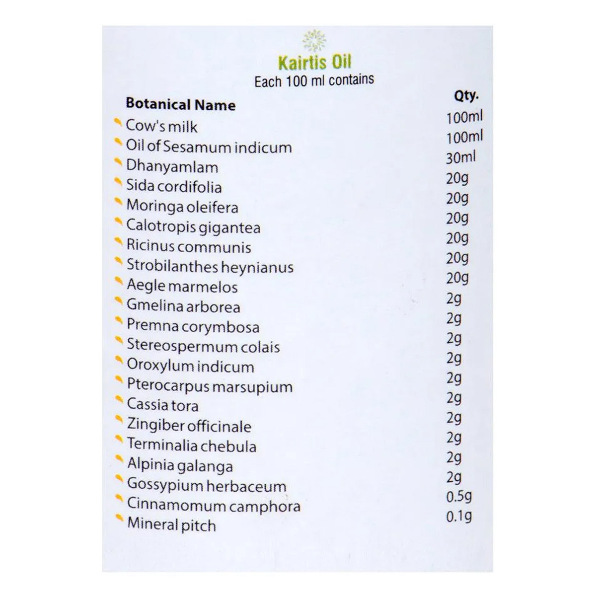 Kairali Kairtis Oil, 100 ml, Pack of 1 Kairali Kairtis Oil, 100 ml, Pack of 1