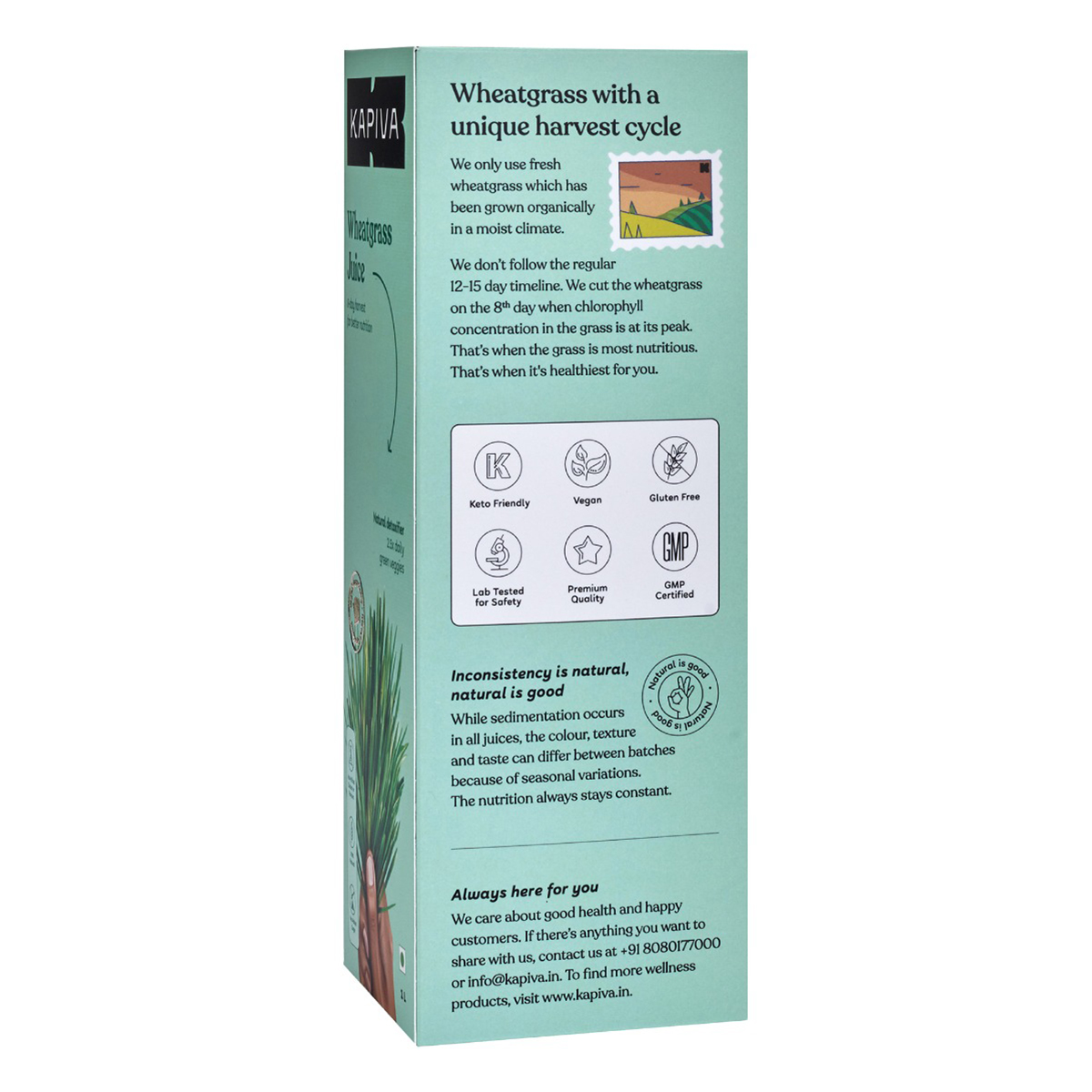 Kapiva Wheatgrass Juice, 1 Litre, Pack of 1 Kapiva Wheatgrass Juice, 1 Litre, Pack of 1