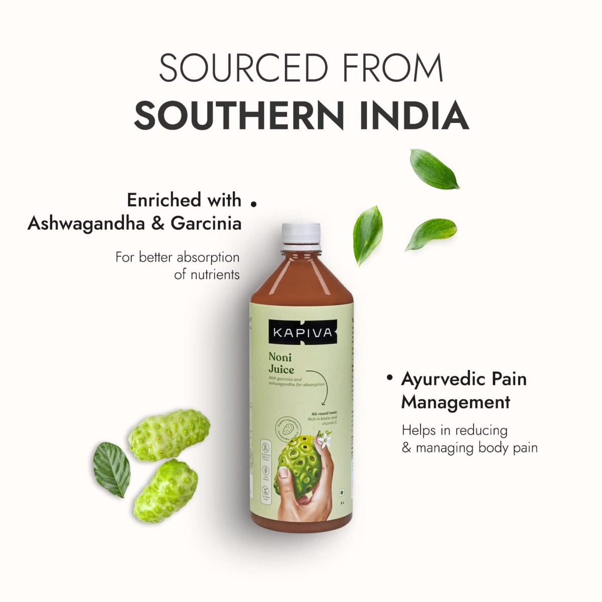 Kapiva Noni Juice, 1 Litre, Pack of 1 Kapiva Noni Juice, 1 Litre, Pack of 1