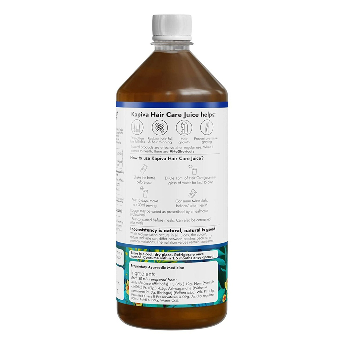 Kapiva Hair Care Juice, 1 Litre, Pack of 1 Kapiva Hair Care Juice, 1 Litre, Pack of 1