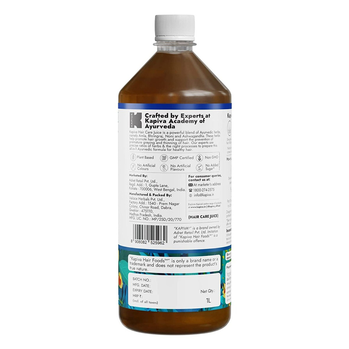 Kapiva Hair Care Juice, 1 Litre, Pack of 1 Kapiva Hair Care Juice, 1 Litre, Pack of 1