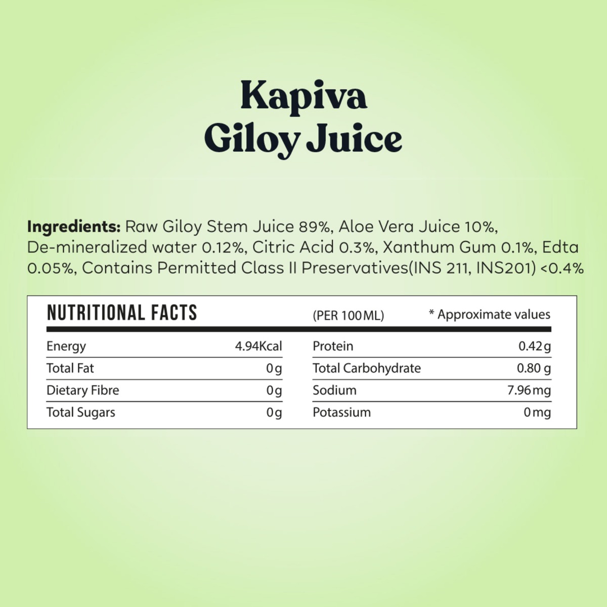 Kapiva Giloy Juice, 1 L, Pack of 1 Kapiva Giloy Juice, 1 L, Pack of 1