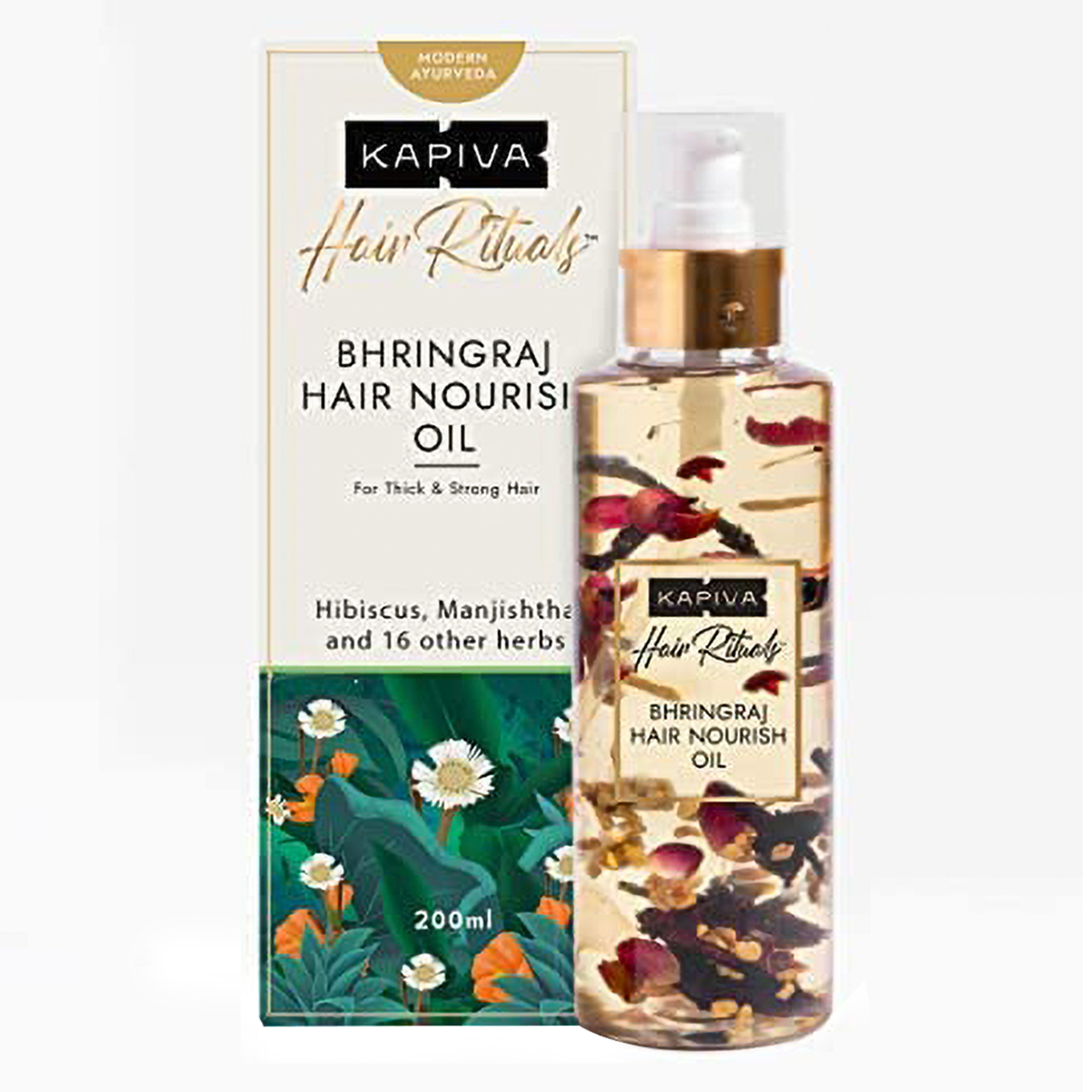 Kapiva Hair Rituals Bhringraj Hair Nourish Oil, 200 ml, Pack of 1 Kapiva Hair Rituals Bhringraj Hair Nourish Oil, 200 ml, Pack of 1