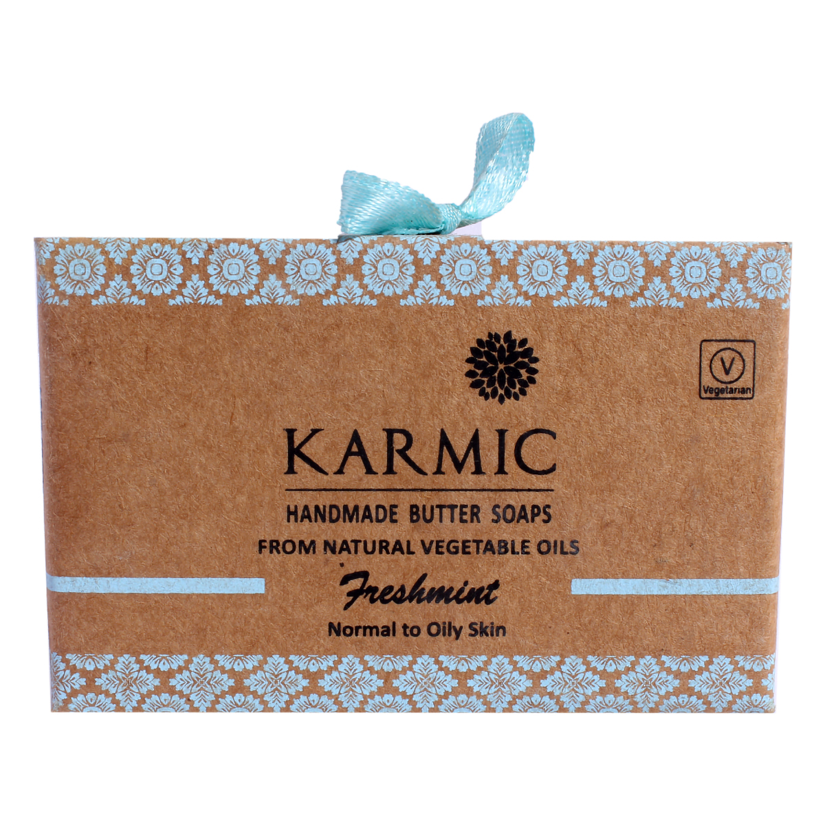 Karmic Freshmint Handmade Butter Soap 125 gm | Cleanses & Purifies Skin | For Normal to Oily Skin, Pack of 1 Karmic Freshmint Handmade Butter Soap 125 gm | Cleanses & Purifies Skin | For Normal to Oily Skin, Pack of 1
