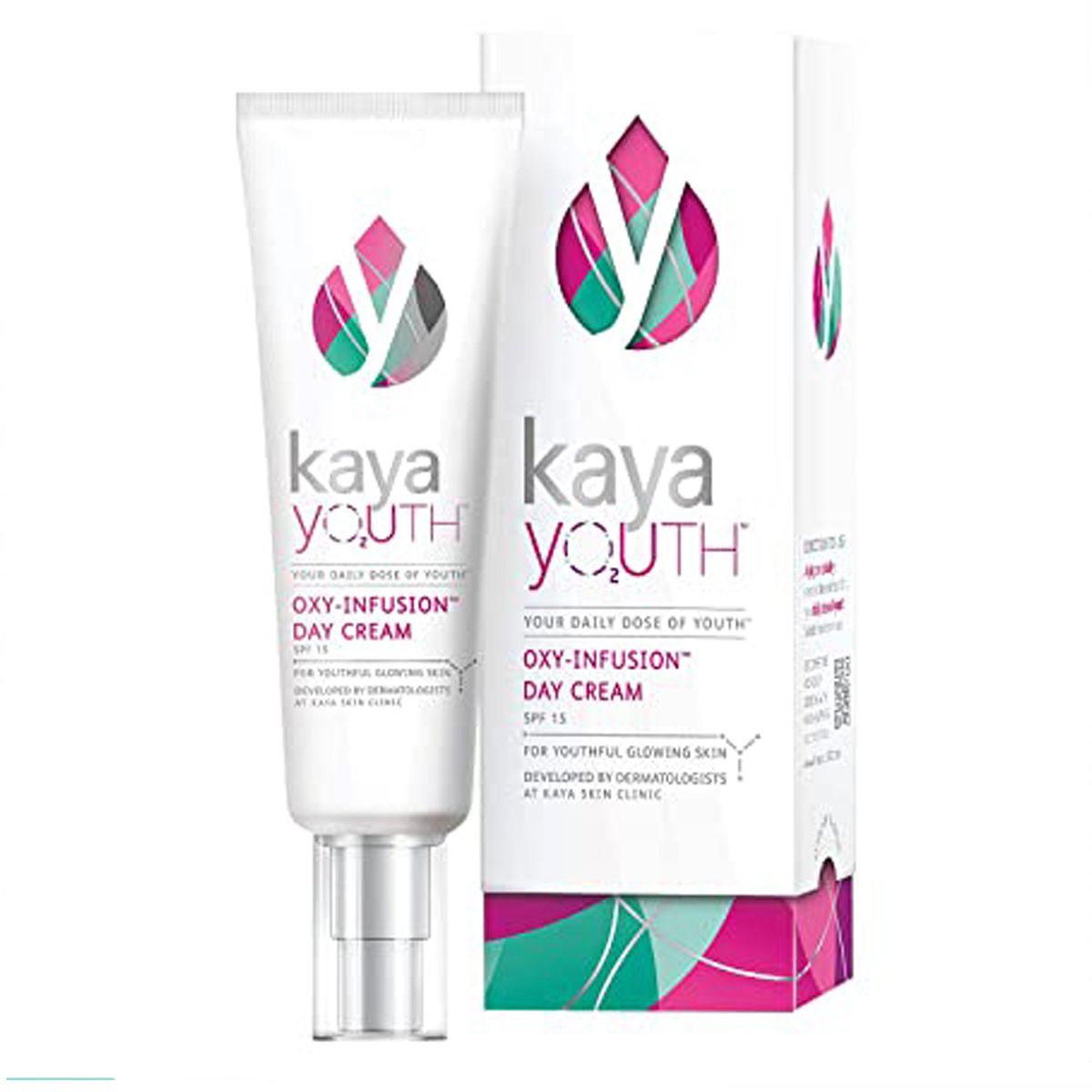 Kaya Youth Oxy-Infusion Day Cream 50 gm | SPF 15 | Boost Skin Oxygen | For Youthful Glowing Skin, Pack of 1 Kaya Youth Oxy-Infusion Day Cream 50 gm | SPF 15 | Boost Skin Oxygen | For Youthful Glowing Skin, Pack of 1