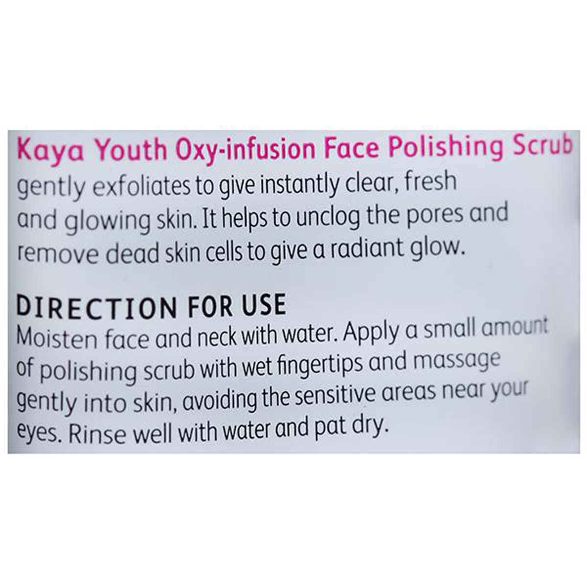 Kaya Youth Oxy-Infusion Face Polishing Scrub 100 gm | Removes Dead Skin Cells | For Clear & Glowing Skin, Pack of 1 Kaya Youth Oxy-Infusion Face Polishing Scrub 100 gm | Removes Dead Skin Cells | For Clear & Glowing Skin, Pack of 1