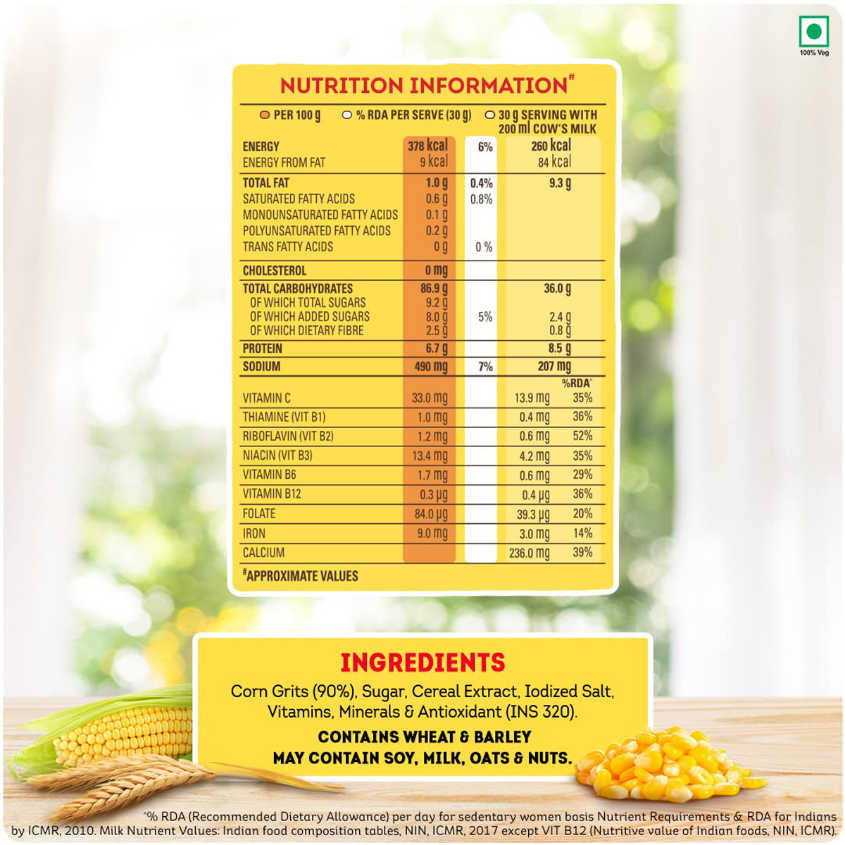 Kellogg's Corn Flakes, 475 gm, Pack of 1 Kellogg's Corn Flakes, 475 gm, Pack of 1