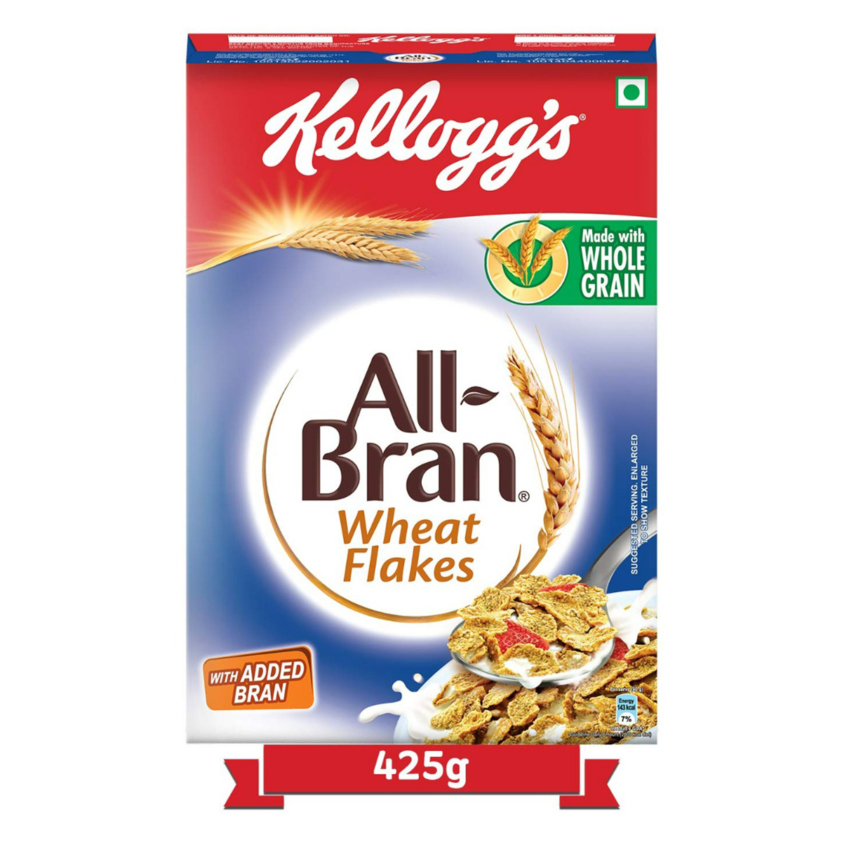 Kelloggs All Bran Wheat Flakes, 425 gm, Pack of 1 Kelloggs All Bran Wheat Flakes, 425 gm, Pack of 1