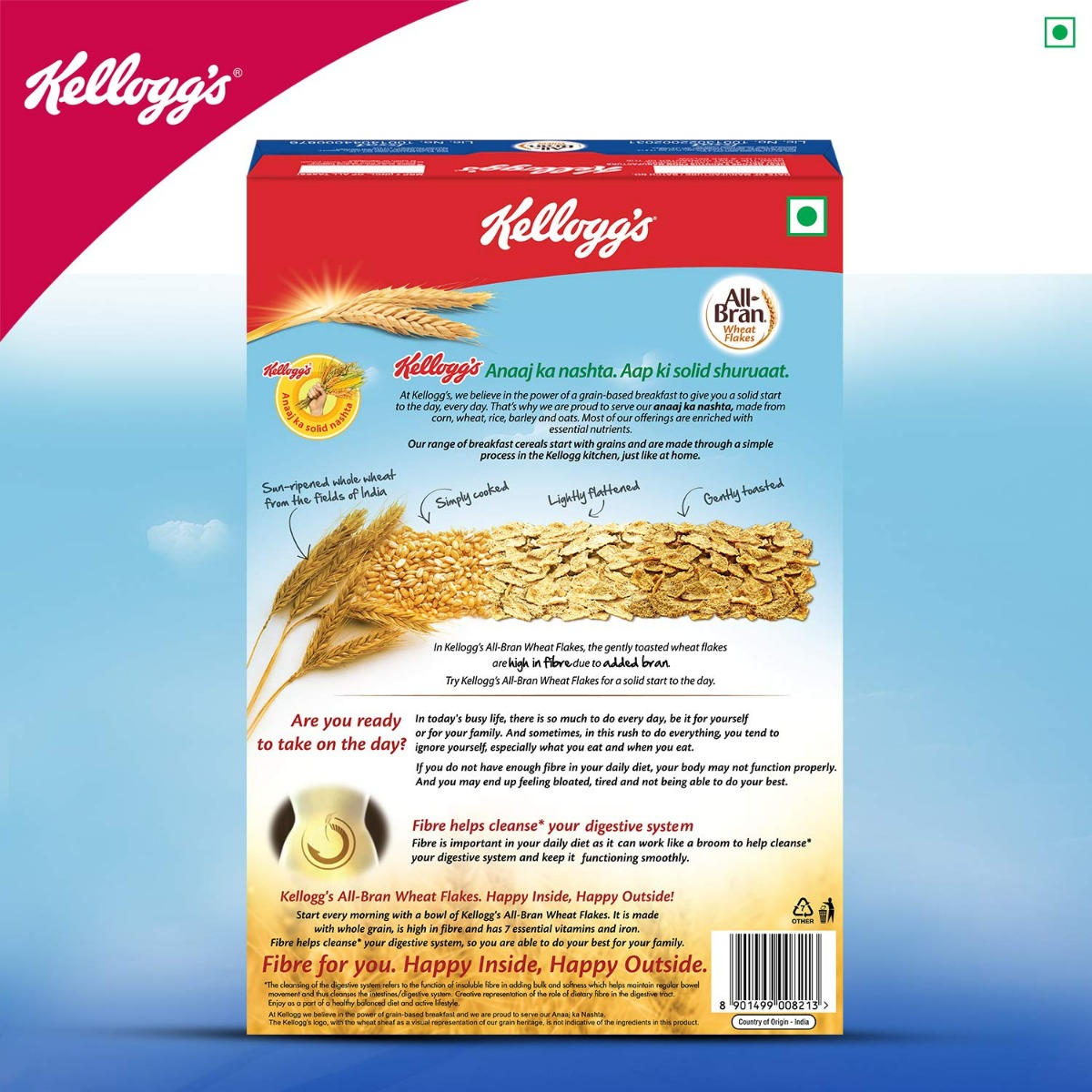 Kelloggs All Bran Wheat Flakes, 425 gm, Pack of 1 Kelloggs All Bran Wheat Flakes, 425 gm, Pack of 1