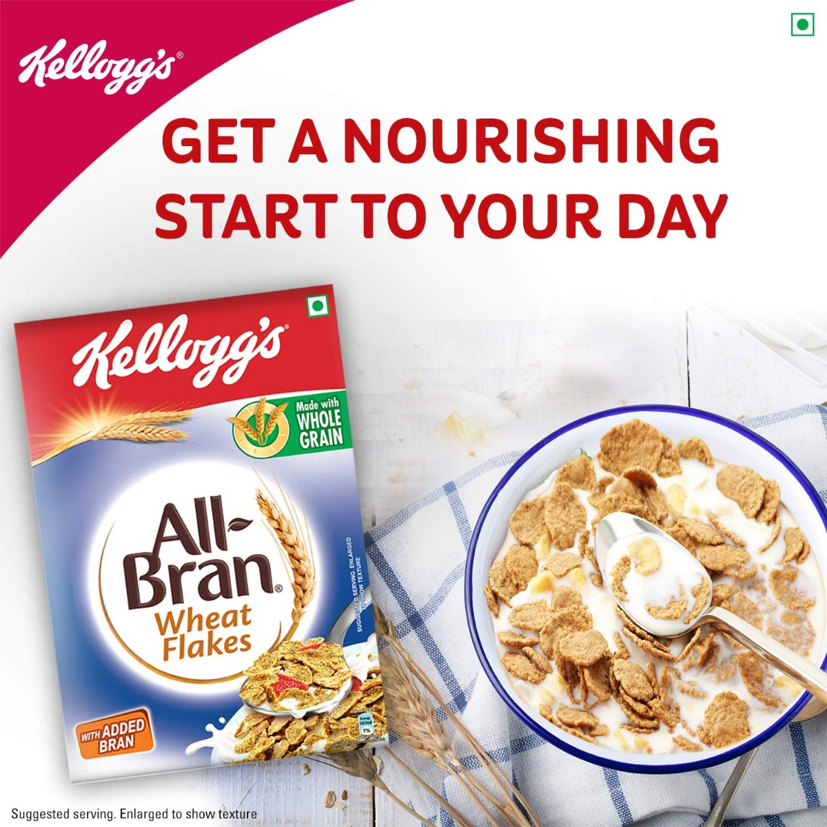 Kelloggs All Bran Wheat Flakes, 425 gm, Pack of 1 Kelloggs All Bran Wheat Flakes, 425 gm, Pack of 1