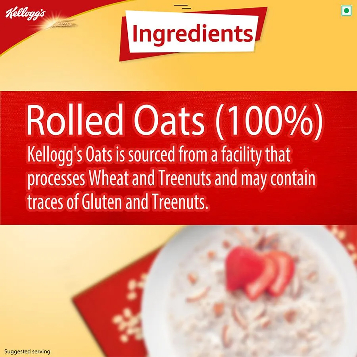 Kellogg;s Oats, 1 kg, Pack of 1 Kellogg;s Oats, 1 kg, Pack of 1