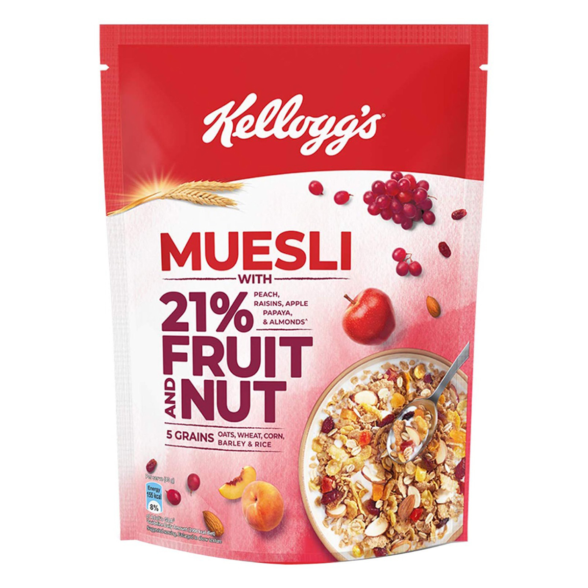 Kelloggs Extra  Muesli Fruit Nuts, 550 gm, Pack of 1 Kelloggs Extra  Muesli Fruit Nuts, 550 gm, Pack of 1