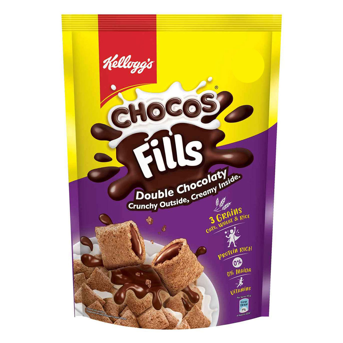 Kellogg's Double Chocolaty Choco Fills, 175 gm, Pack of 1 Kellogg's Double Chocolaty Choco Fills, 175 gm, Pack of 1