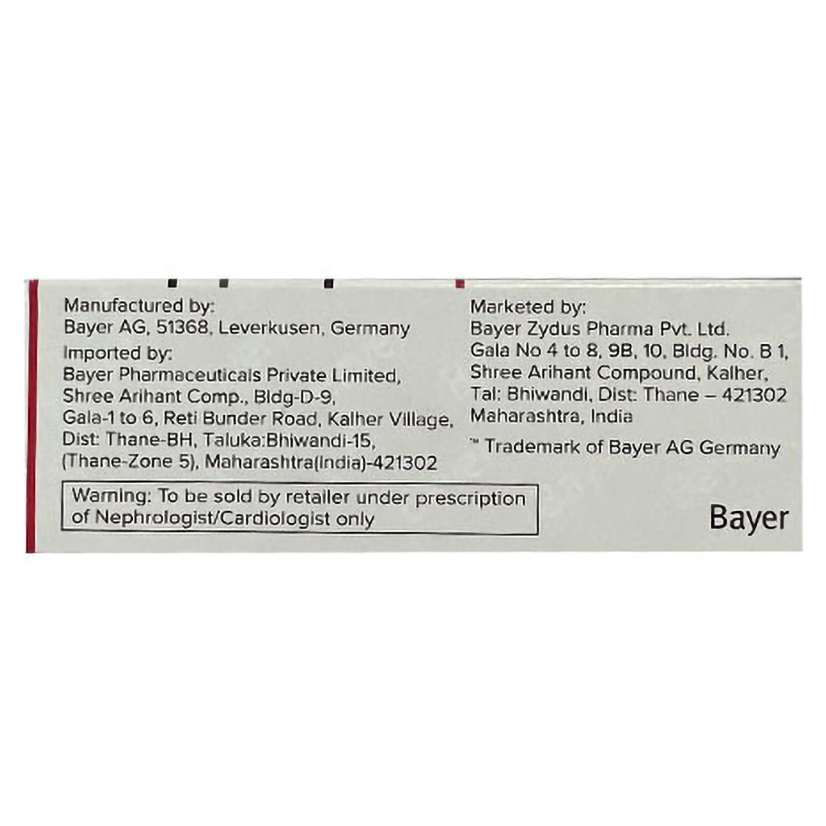 Kerendia 20 mg Tablet 14's, Pack of 14 TABLETS Kerendia 20 mg Tablet 14's, Pack of 14 TABLETS