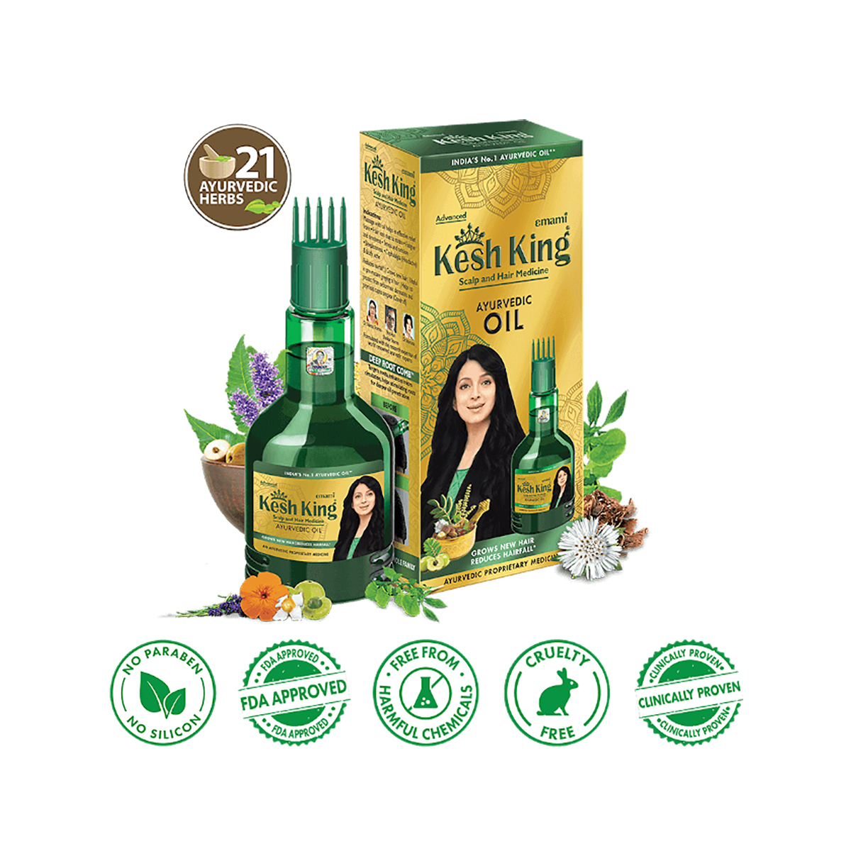 Kesh King Ayurvedic Scalp and Hair Medicine Ayurvedic Oil, 100 ml, Pack of 1 Kesh King Ayurvedic Scalp and Hair Medicine Ayurvedic Oil, 100 ml, Pack of 1