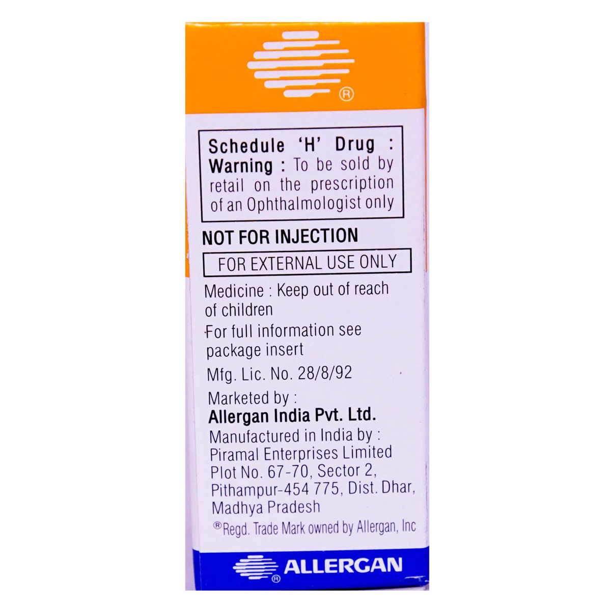 Ketomar Ophthalmic Solution 5 ml, Pack of 1 SOLUTION Ketomar Ophthalmic Solution 5 ml, Pack of 1 SOLUTION