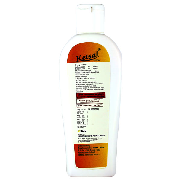 Ketsal Lotion 100 ml, Pack of 1 LOTION Ketsal Lotion 100 ml, Pack of 1 LOTION
