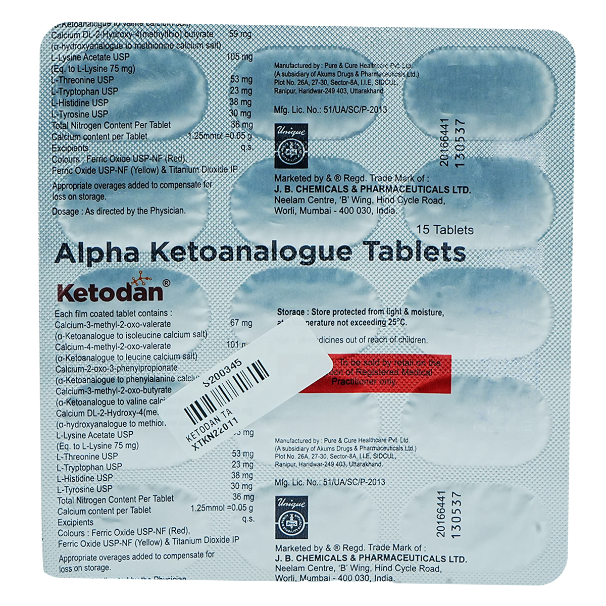 Buy Ketodan Tablet 15's Online