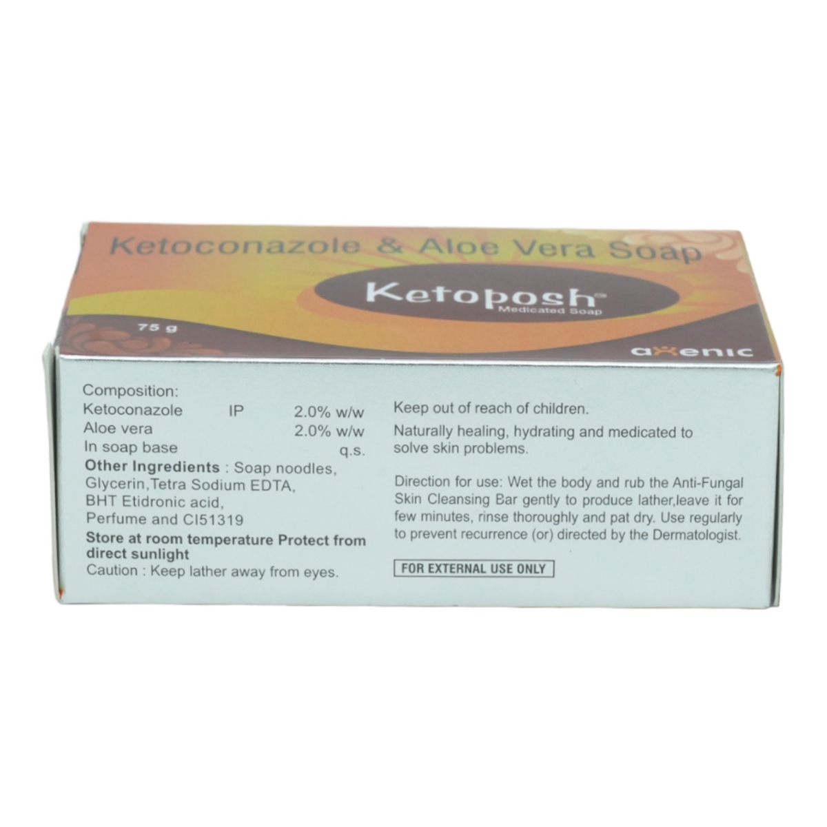Ketoposh Medicated Soap 75 gm, Pack of 1 Soap Ketoposh Medicated Soap 75 gm, Pack of 1 Soap