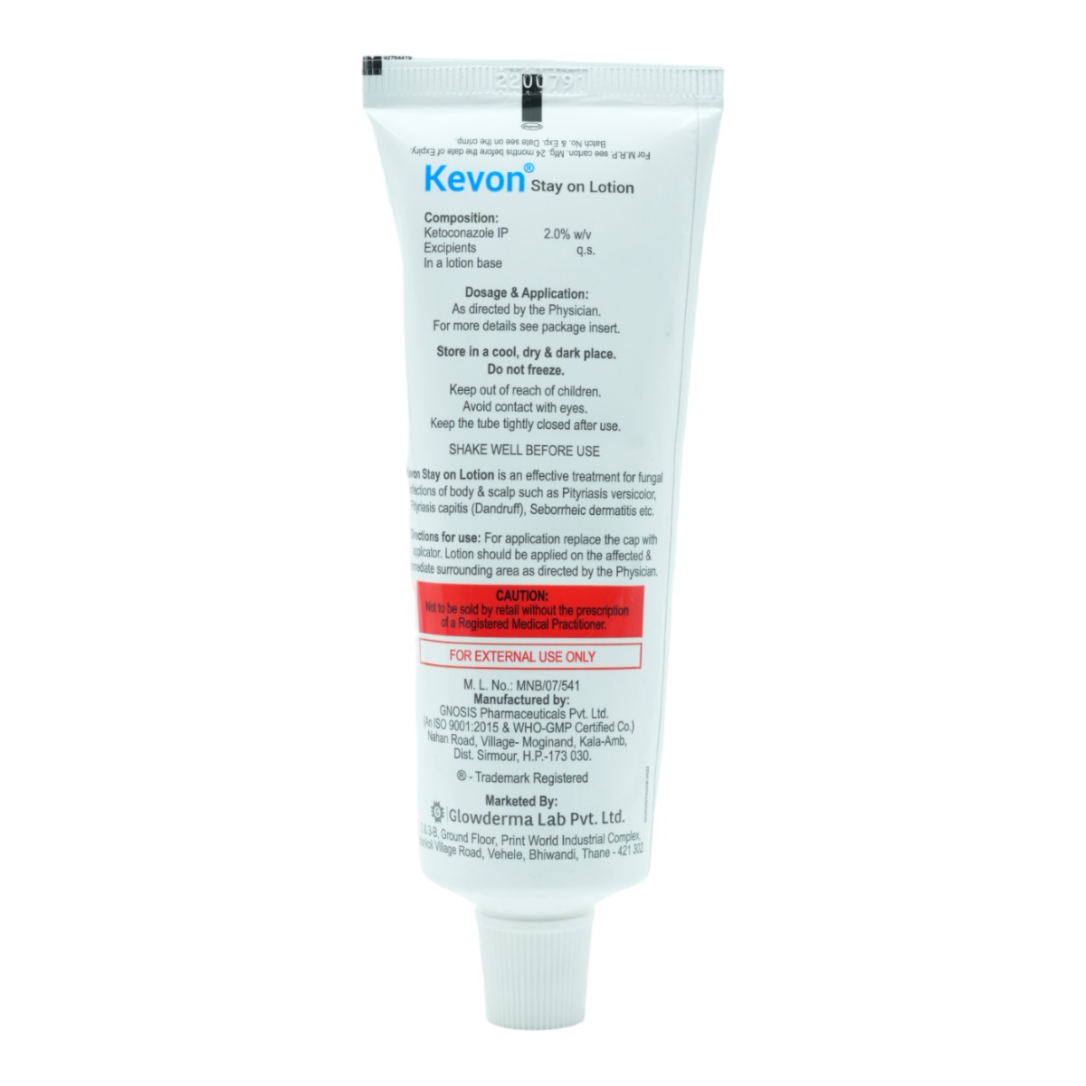 Kevon Stay On Lotion 75 ml | Ketoconazole | For Dandruff, Seborrhoeic Dermatitis & Pityris Versicolor, Pack of 1 LOTION Kevon Stay On Lotion 75 ml | Ketoconazole | For Dandruff, Seborrhoeic Dermatitis & Pityris Versicolor, Pack of 1 LOTION