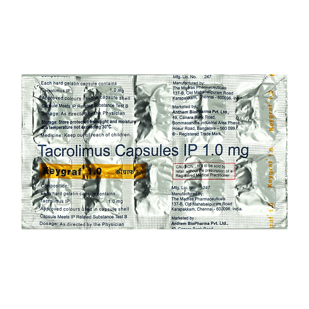 Keygraf 1 Capsule 10's, Pack of 10 CAPSULES Keygraf 1 Capsule 10's, Pack of 10 CAPSULES