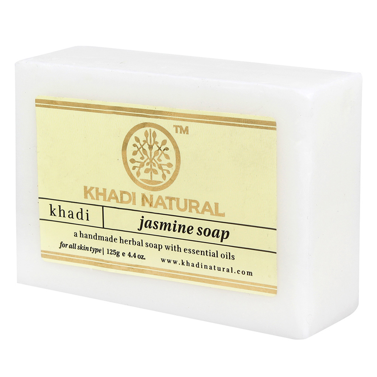 Khadi Jasmine Handmade Herbal Soap 125 gm | Enriched With Essential Oils | Gentle Cleansing | Reduces Dark Spots & Blemishes | Improves Skin Elasticity | Relax Body & Mind | For Dry, Oily, Sensitive & All Skin Type, Pack of 1 Khadi Jasmine Handmade Herbal Soap 125 gm | Enriched With Essential Oils | Gentle Cleansing | Reduces Dark Spots & Blemishes | Improves Skin Elasticity | Relax Body & Mind | For Dry, Oily, Sensitive & All Skin Type, Pack of 1