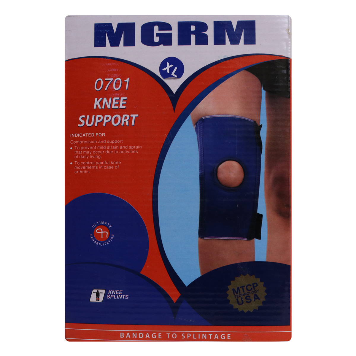 MGRM Knee Suport XL 0701, 1 Count, Pack of 1 MGRM Knee Suport XL 0701, 1 Count, Pack of 1