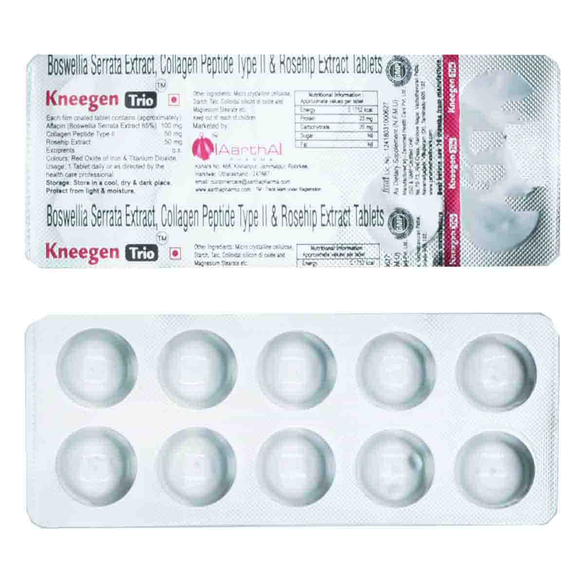 Kneegen Trio Tablet 10's, Pack of 10 TabletS Kneegen Trio Tablet 10's, Pack of 10 TabletS