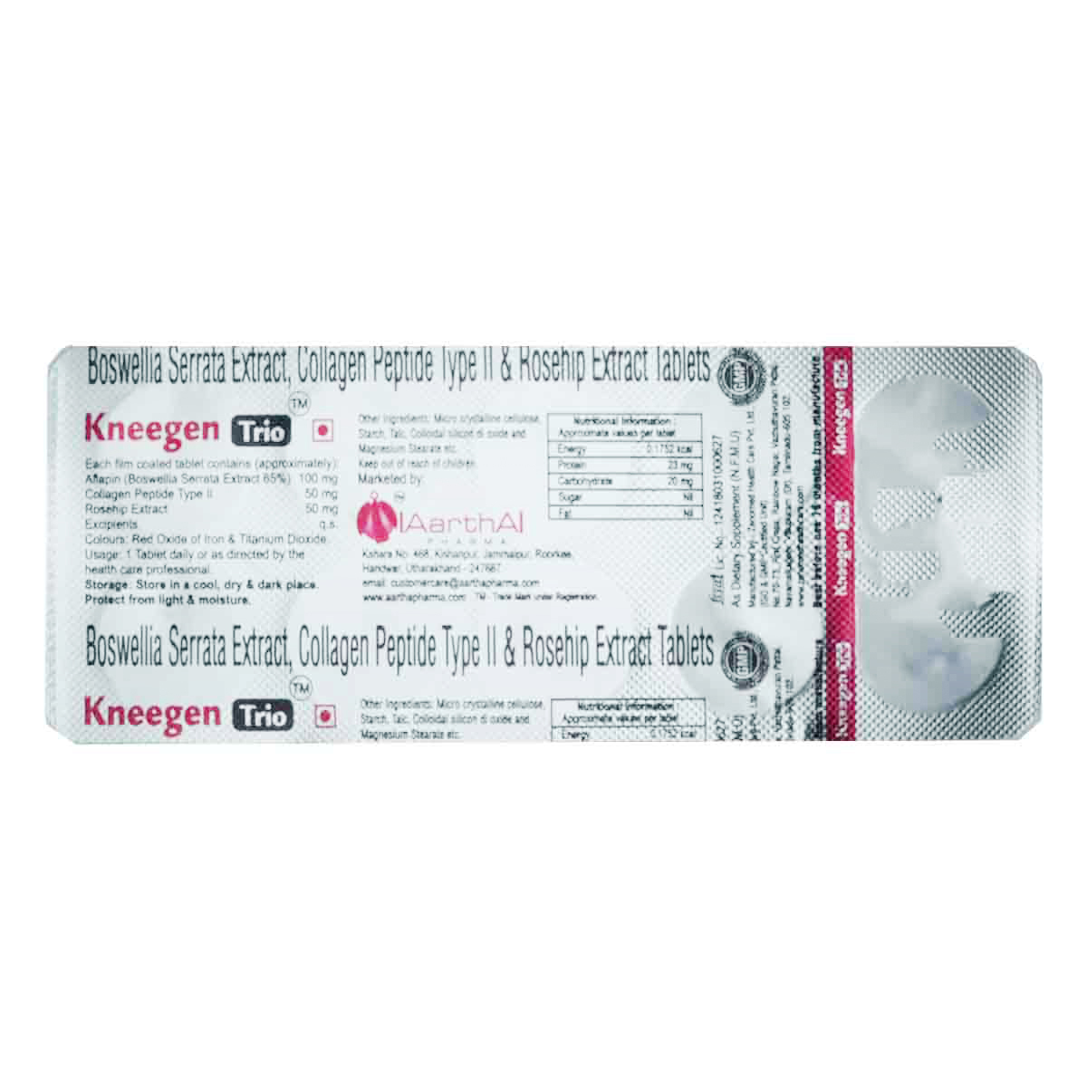 Kneegen Trio Tablet 10's, Pack of 10 TabletS Kneegen Trio Tablet 10's, Pack of 10 TabletS