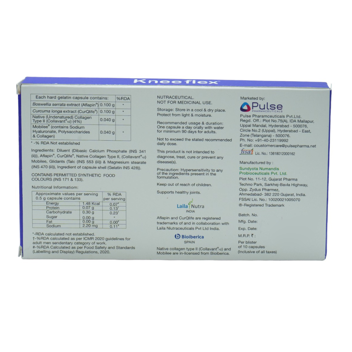 Knee Flex Capsule 10's, Pack of 10 CapsuleS Knee Flex Capsule 10's, Pack of 10 CapsuleS