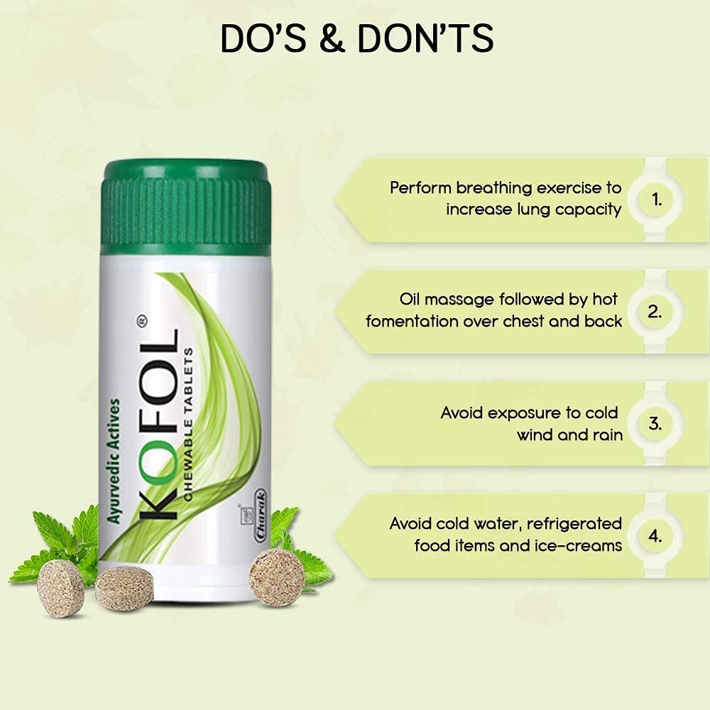 Charak Kofol, 60 Chewable Tablets, Pack of 1 Charak Kofol, 60 Chewable Tablets, Pack of 1