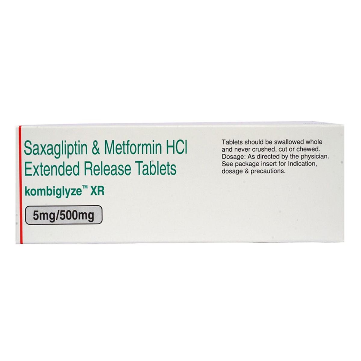 Kombiglyze XR 5mg/500mg Tablet 7's, Pack of 7 Kombiglyze XR 5mg/500mg Tablet 7's, Pack of 7