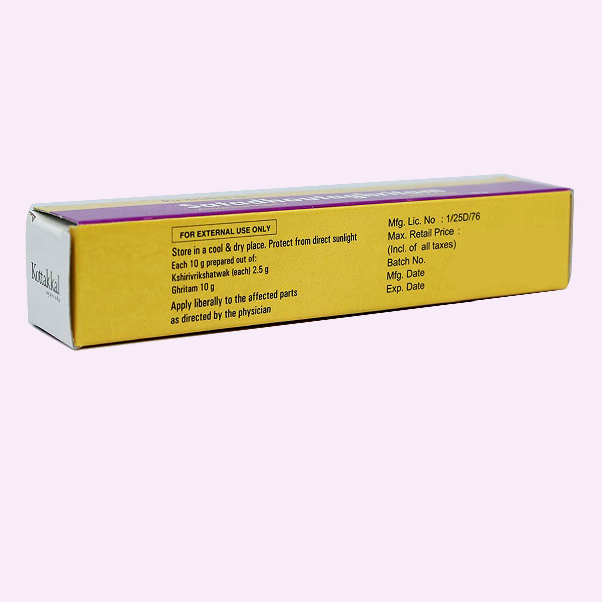 Kottakkal Ayurveda Satadhoutaghritam, 20 gm, Pack of 1 Kottakkal Ayurveda Satadhoutaghritam, 20 gm, Pack of 1