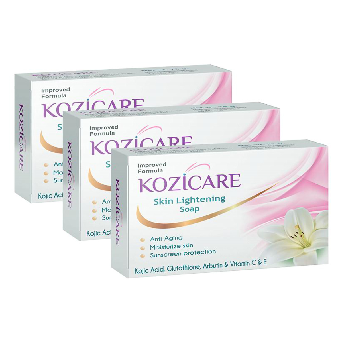Kozicare Skin Lightening Soap, 225 gm (3x75 gm), Pack of 1 Kozicare Skin Lightening Soap, 225 gm (3x75 gm), Pack of 1