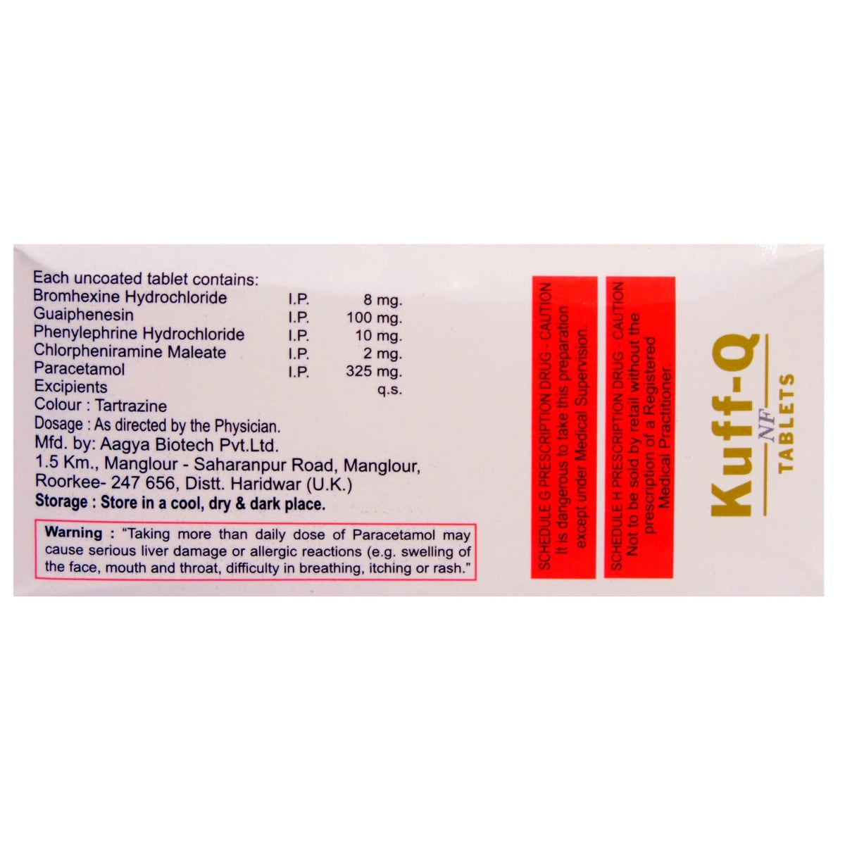 Kuff-Q NF Tablet 10's, Pack of 10 Kuff-Q NF Tablet 10's, Pack of 10