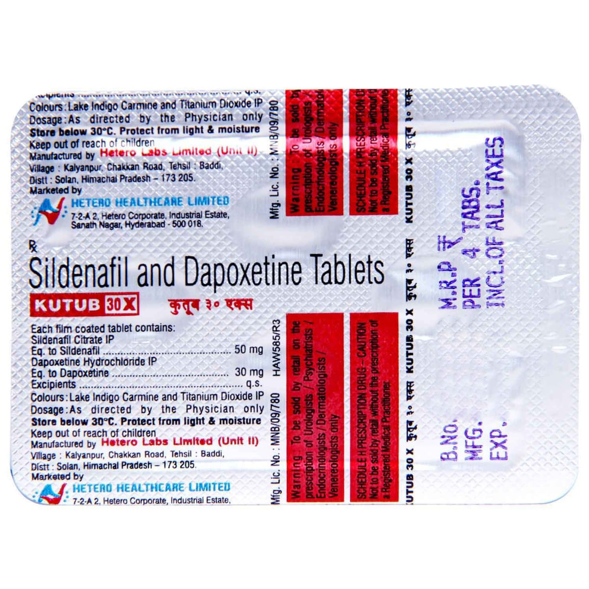 Kutub 30 X Tablet 4's, Pack of 4 TABLETS Kutub 30 X Tablet 4's, Pack of 4 TABLETS