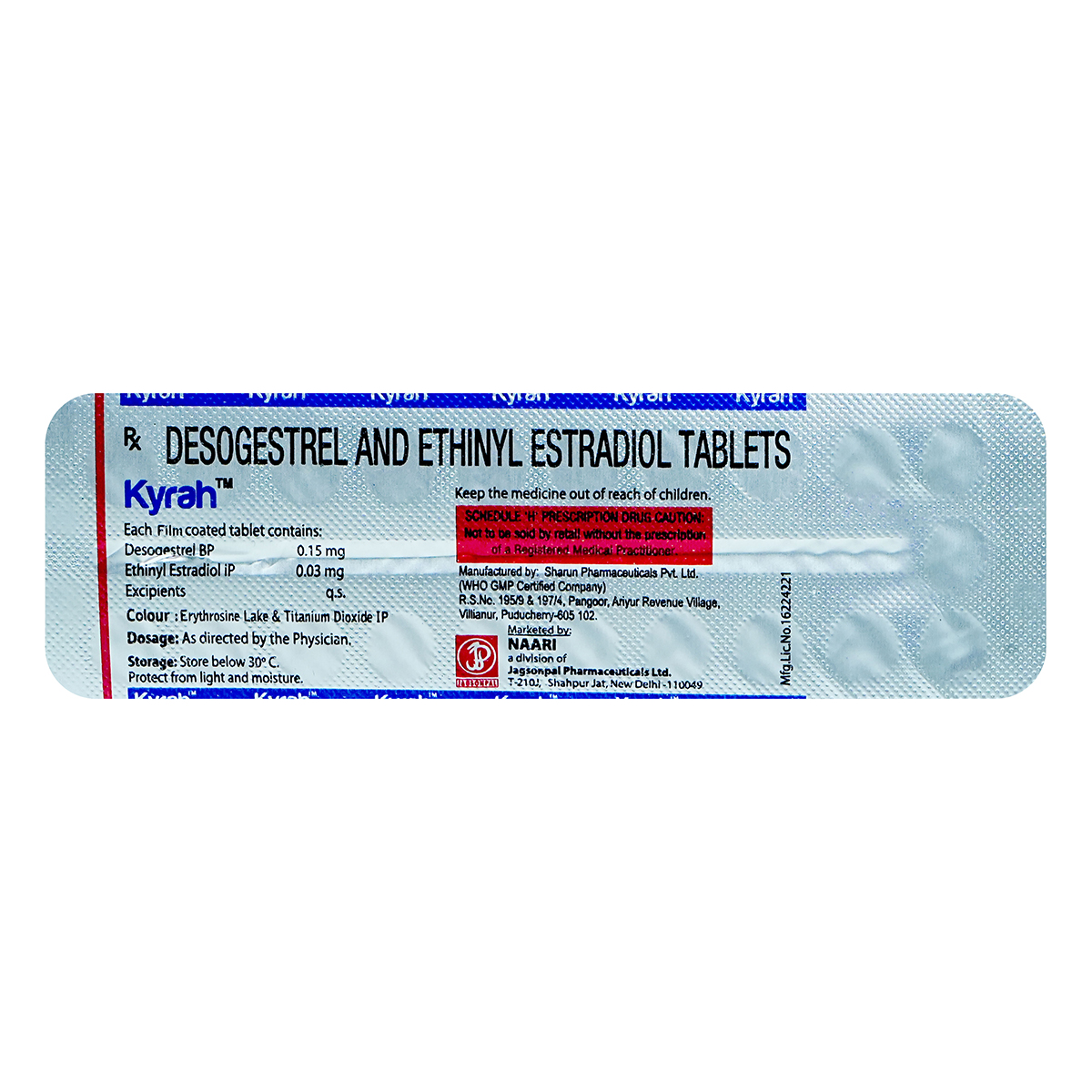 Kyrah Tablet 21's, Pack of 21 TABLETS Kyrah Tablet 21's, Pack of 21 TABLETS