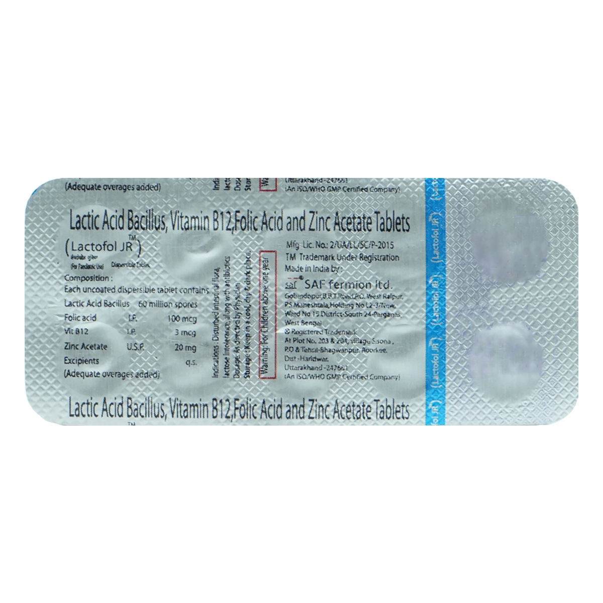 Lactofol JR Tablet 10's, Pack of 10 Lactofol JR Tablet 10's, Pack of 10