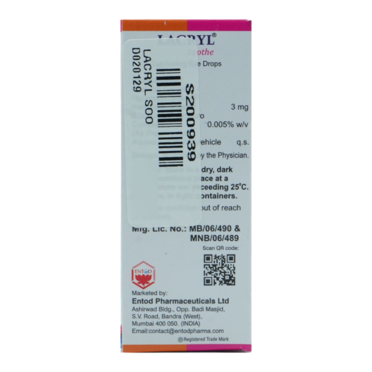 Lacryl Soothe Eye Drops 10 ml, Pack of 1 Eye Drops Lacryl Soothe Eye Drops 10 ml, Pack of 1 Eye Drops