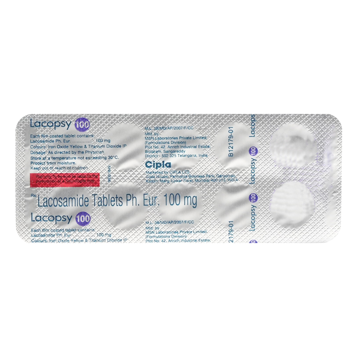 Lacopsy 100 Tablet 10's, Pack of 10 TABLETS Lacopsy 100 Tablet 10's, Pack of 10 TABLETS
