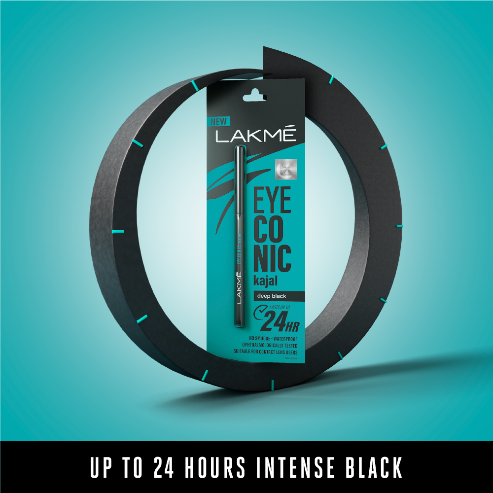 Lakme Eyeconic Deep Black Kajal, 0.35 gm, Pack of 1 Lakme Eyeconic Deep Black Kajal, 0.35 gm, Pack of 1