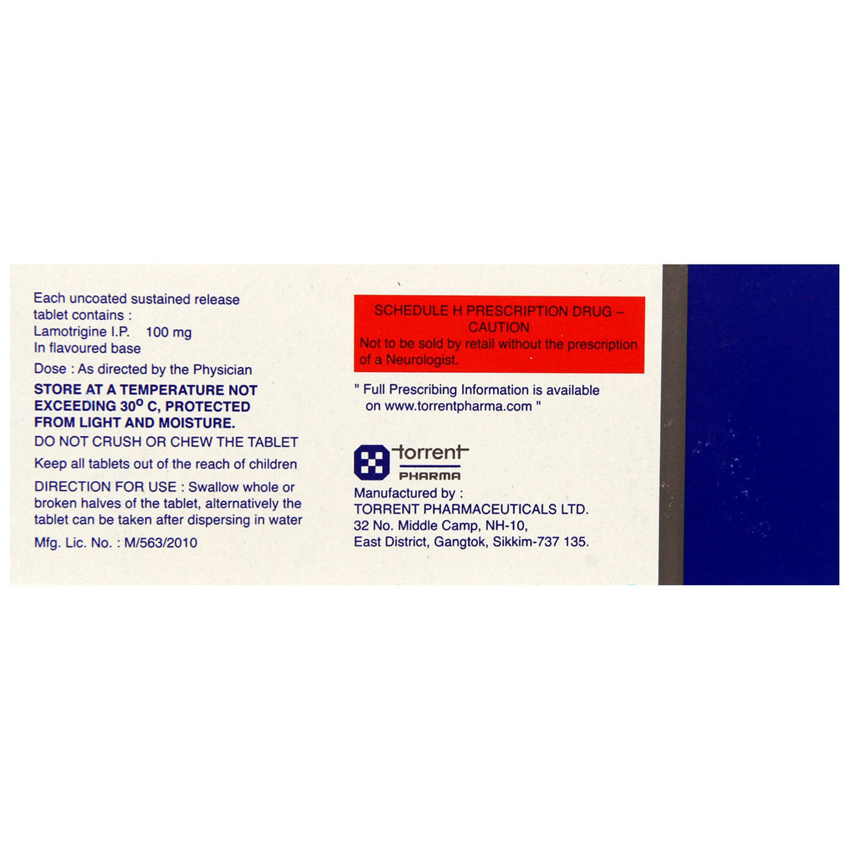 Lamitor OD 100 Tablet 10's, Pack of 10 TABLETS Lamitor OD 100 Tablet 10's, Pack of 10 TABLETS