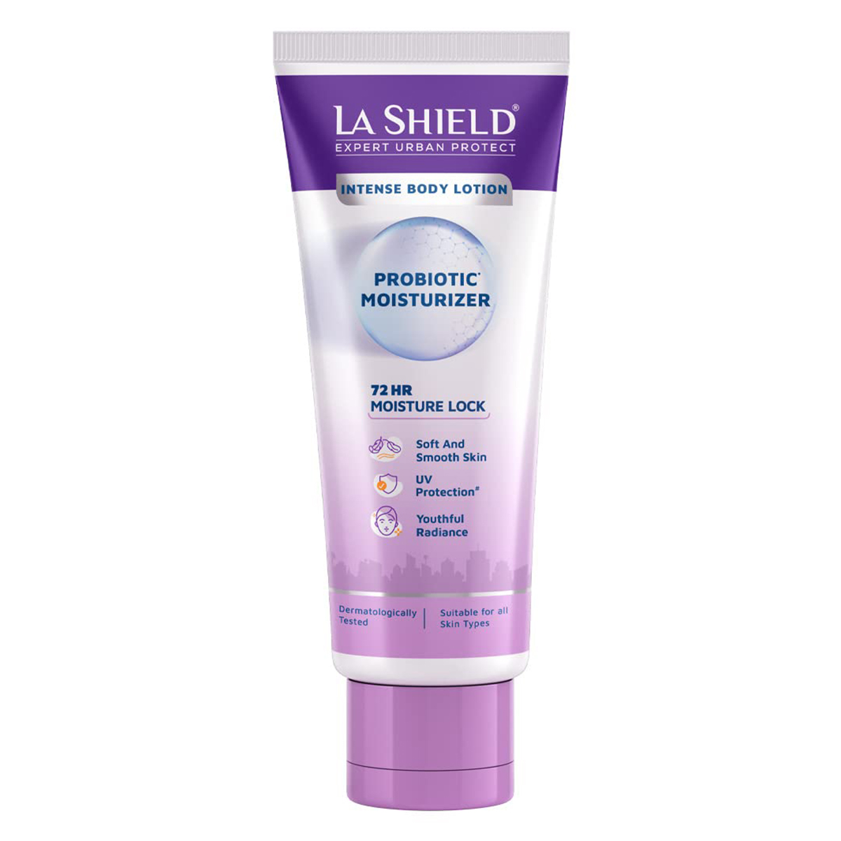 La Shield Probiotic Moisturizer Intense Body Lotion 100 gm | Restores Skin Microbiome | 72Hrs Moisture Lock | Provides UV Protection | Youthful Radiance | For Soft & Smooth Skin | For All Skin Type, Pack of 1 La Shield Probiotic Moisturizer Intense Body Lotion 100 gm | Restores Skin Microbiome | 72Hrs Moisture Lock | Provides UV Protection | Youthful Radiance | For Soft & Smooth Skin | For All Skin Type, Pack of 1