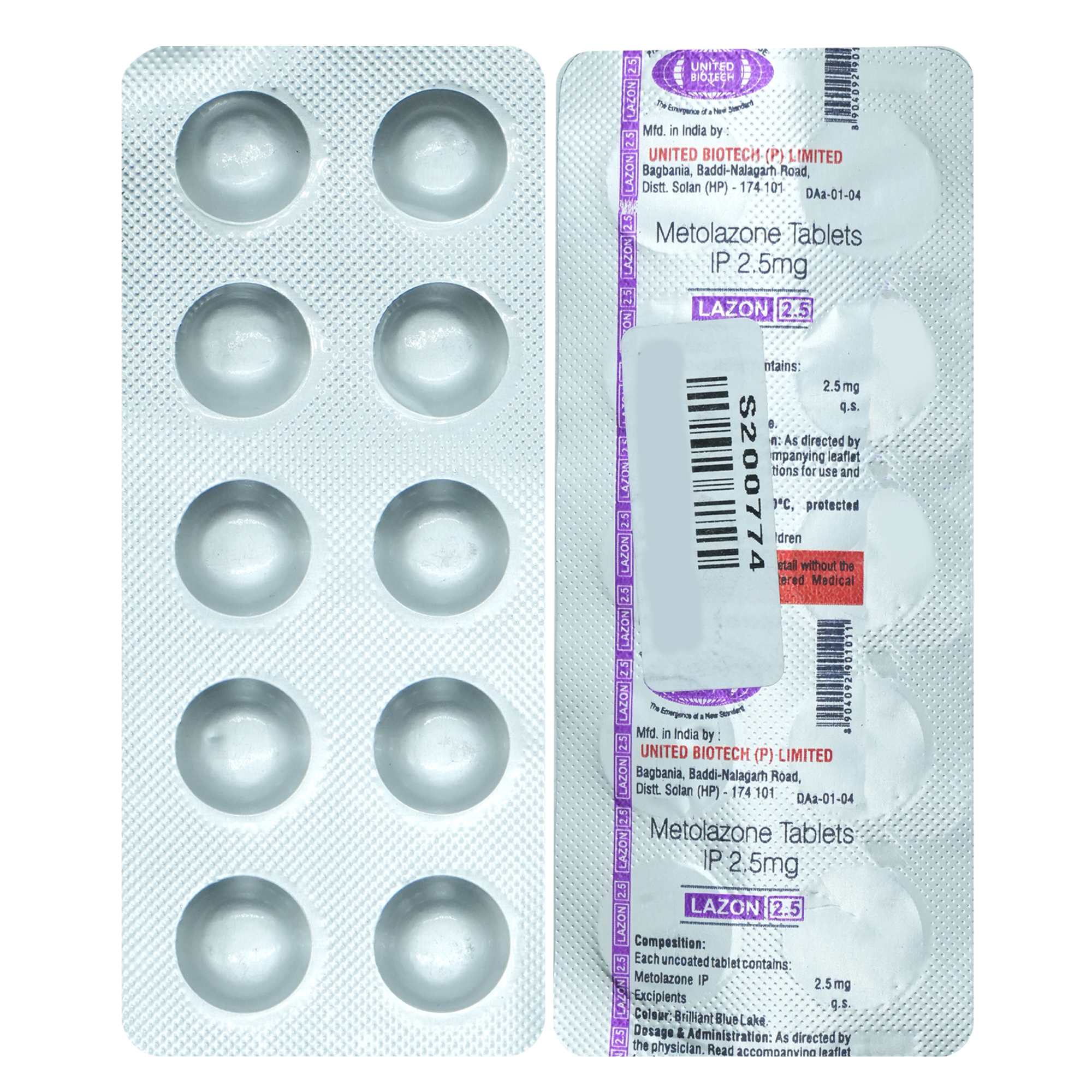 Lazon 2.5 mg Tablet 10's, Pack of 10 TabletS Lazon 2.5 mg Tablet 10's, Pack of 10 TabletS