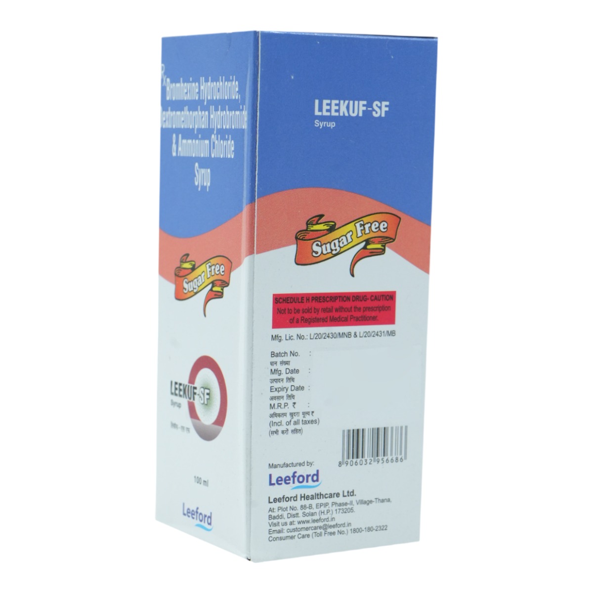 Leekuf-SF Syrup 100 ml, Pack of 1 Syrup Leekuf-SF Syrup 100 ml, Pack of 1 Syrup