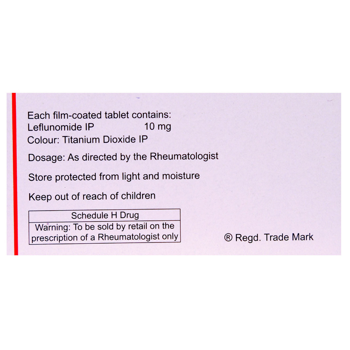 Lefno-10 Tablet 10's, Pack of 10 TABLETS Lefno-10 Tablet 10's, Pack of 10 TABLETS