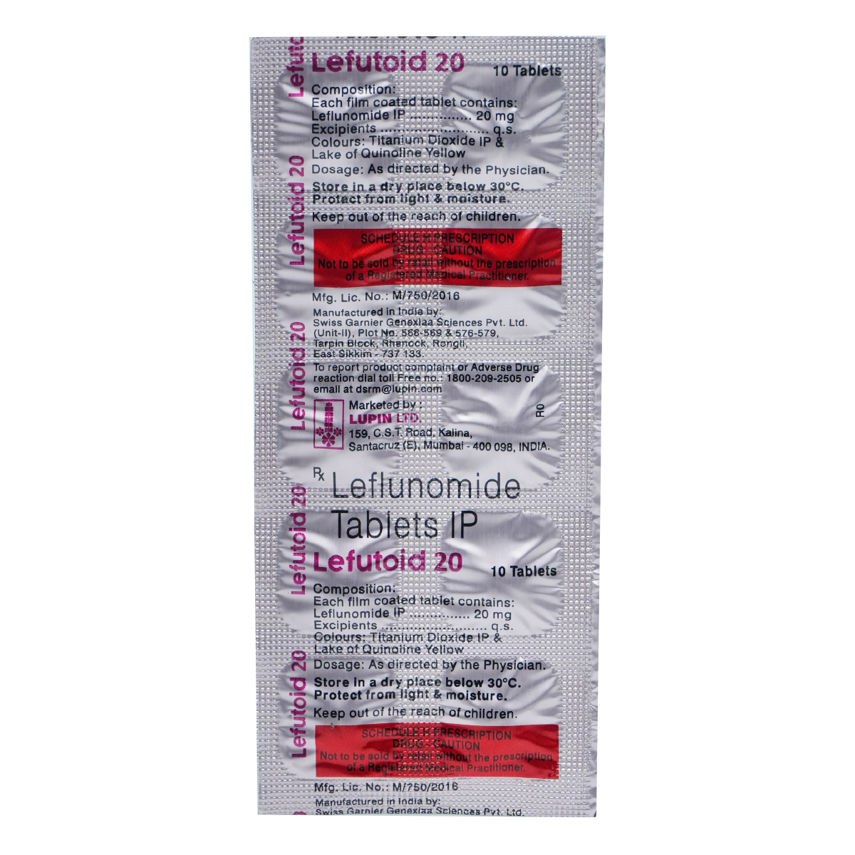 Lefutoid 20 Tablet 10's, Pack of 10 TABLETS Lefutoid 20 Tablet 10's, Pack of 10 TABLETS