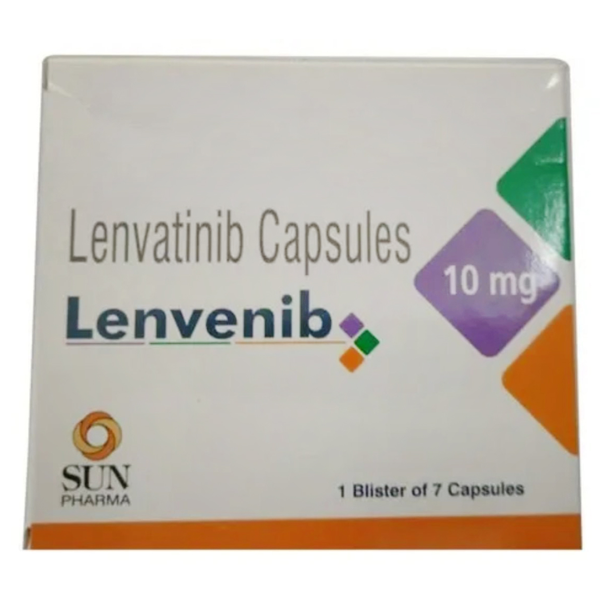 Lenvenib 10 mg Capsule 7's, Pack of 7 CAPSULES Lenvenib 10 mg Capsule 7's, Pack of 7 CAPSULES