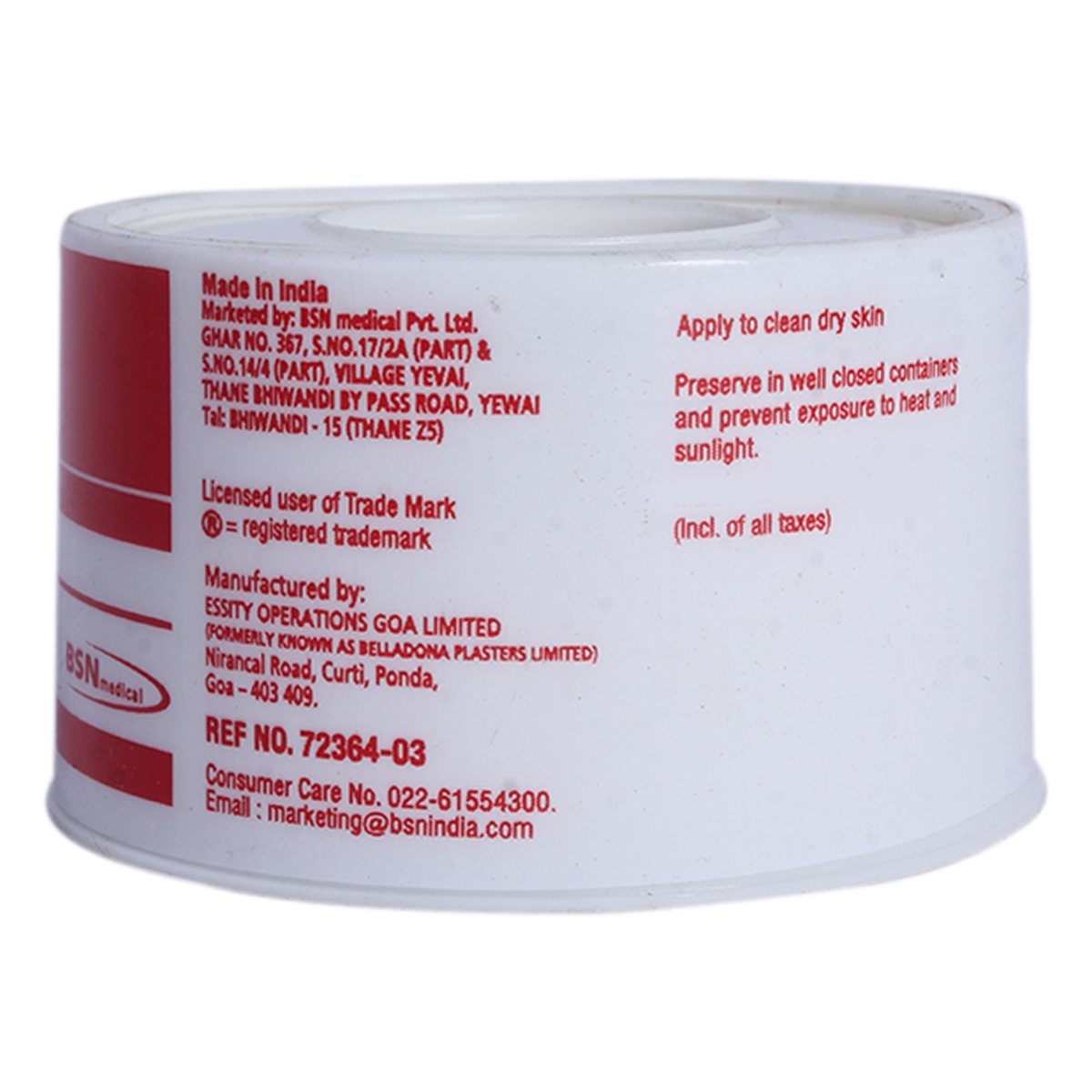 Leukoplast Tape, 2.5cm X 5m, 1 Count, Pack of 1 Leukoplast Tape, 2.5cm X 5m, 1 Count, Pack of 1